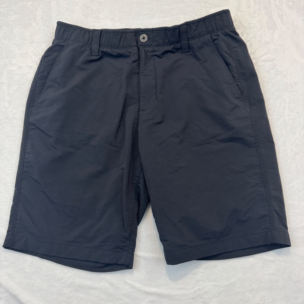 Under Armour Men's Black Flat Front Performance Shorts